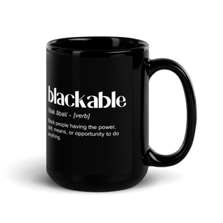 Blackable Definition Mug - Black | Blackable – Black - Owned Woman - Owned Fashion Tech
