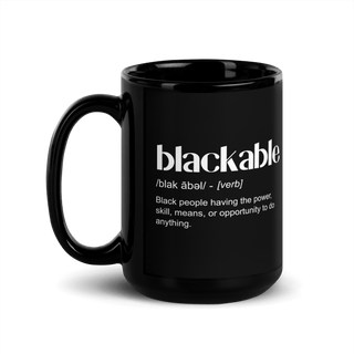 Blackable Definition Mug - Black | Blackable – Black - Owned Woman - Owned Fashion Tech