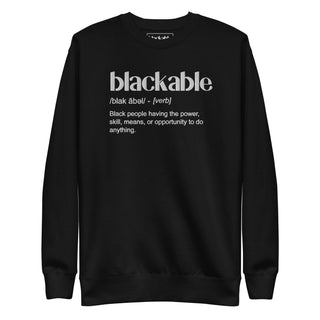 Blackable Definition Sweatshirt | Blackable – Black - Owned Woman - Owned Fashion Tech