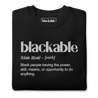 Blackable Definition Sweatshirt | Blackable – Black - Owned Woman - Owned Fashion Tech