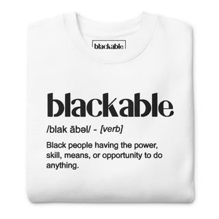 Blackable Definition Sweatshirt | Blackable – Black - Owned Woman - Owned Fashion Tech