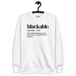 Blackable Definition Sweatshirt | Blackable – Black - Owned Woman - Owned Fashion Tech