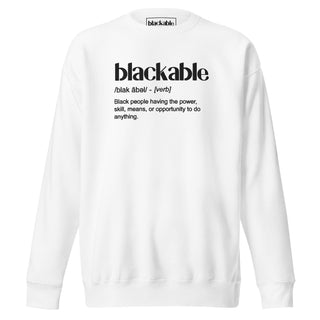 Blackable Definition Sweatshirt | Blackable – Black - Owned Woman - Owned Fashion Tech