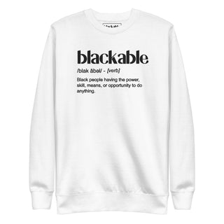 Blackable Definition Sweatshirt | Blackable – Black - Owned Woman - Owned Fashion Tech