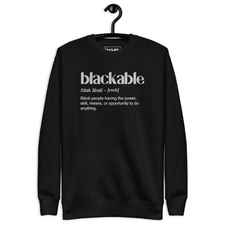 Blackable Definition Sweatshirt | Blackable – Black - Owned Woman - Owned Fashion Tech