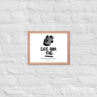Blackable Dream Big Framed Poster | Blackable – Black - Owned Woman - Owned Fashion Tech