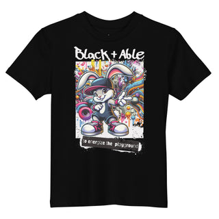 Blackable Energize the Playground Kids T-shirt | Blackable – Black - Owned Woman - Owned Fashion Tech