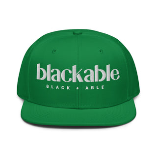 Blackable Green Snapback Hat | Blackable – Black - Owned Woman - Owned Fashion Tech