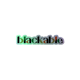 Blackable Holographic Sticker | Blackable – Black - Owned Woman - Owned Fashion Tech