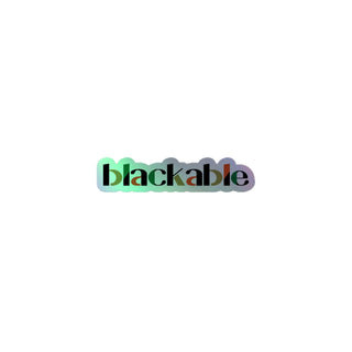 Blackable Holographic Sticker | Blackable – Black - Owned Woman - Owned Fashion Tech