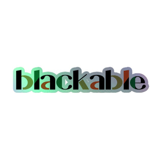 Blackable Holographic Sticker | Blackable – Black - Owned Woman - Owned Fashion Tech