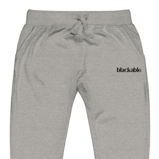 Blackable Logo Joggers – Unisex Fit | Black Logo | Blackable – Black - Owned Woman - Owned Fashion Tech