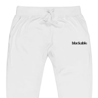 Blackable Logo Joggers – Unisex Fit | Black Logo | Blackable – Black - Owned Woman - Owned Fashion Tech