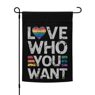 Blackable Love Who You Want Garden Flag | Blackable – Black - Owned Woman - Owned Fashion Tech