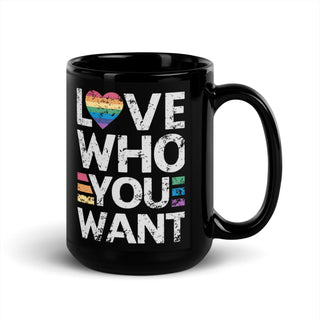 Blackable Love Who You Want Glossy Mug | Blackable – Black - Owned Woman - Owned Fashion Tech