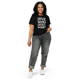 Blackable Love Who You Want High - waisted Tee | Blackable – Black - Owned Woman - Owned Fashion Tech