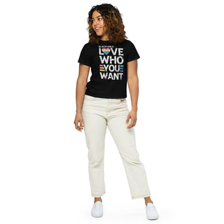Blackable Love Who You Want High - waisted Tee | Blackable – Black - Owned Woman - Owned Fashion Tech