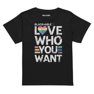 Blackable Love Who You Want High - waisted Tee | Blackable – Black - Owned Woman - Owned Fashion Tech