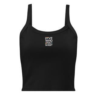 Blackable Love Who You Want Micro - rib Tank Top | Blackable – Black - Owned Woman - Owned Fashion Tech