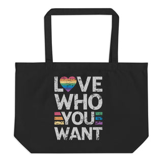 Blackable Love Who You Want Organic Tote (Ally Collection) | Blackable – Black - Owned Woman - Owned Fashion Tech