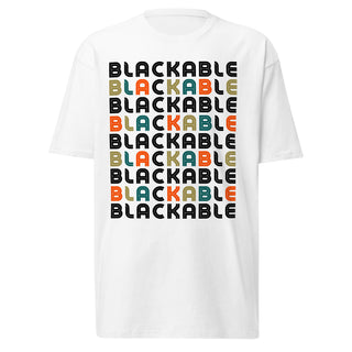 Blackable Men's Premium Heavyweight Tee | Blackable – Black - Owned Woman - Owned Fashion Tech