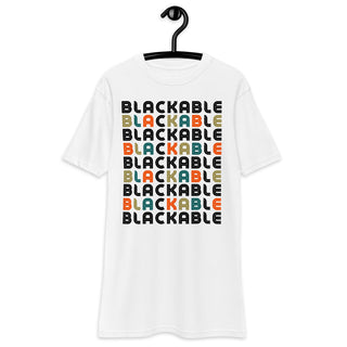 Blackable Men's Premium Heavyweight Tee | Blackable – Black - Owned Woman - Owned Fashion Tech