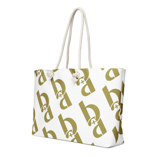 Blackable Oversized Monogram Weekender Bag | Blackable – Black - Owned Woman - Owned Fashion Tech