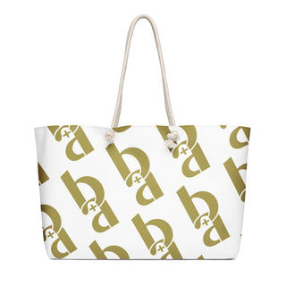 Blackable Oversized Monogram Weekender Bag | Blackable – Black - Owned Woman - Owned Fashion Tech