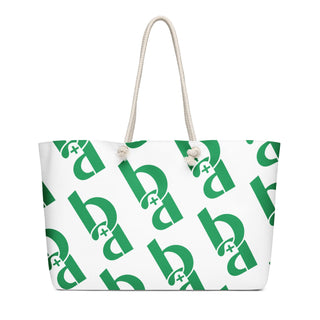 Blackable Oversized Monogram Weekender Bag (Green) | Blackable – Black - Owned Woman - Owned Fashion Tech