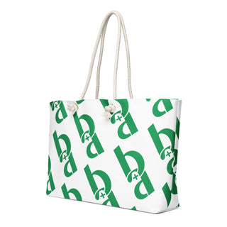 Blackable Oversized Monogram Weekender Bag (Green) | Blackable – Black - Owned Woman - Owned Fashion Tech