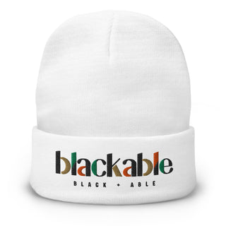 Blackable Signature Beanie | Blackable – Black - Owned Woman - Owned Fashion Tech