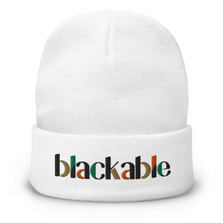 Blackable Signature Beanie | Blackable – Black - Owned Woman - Owned Fashion Tech