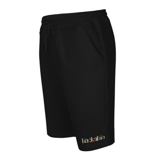 Blackable Signature Black Fleece Shorts | Blackable – Black - Owned Woman - Owned Fashion Tech