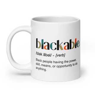 Blackable Signature Definition Mug | Blackable – Black - Owned Woman - Owned Fashion Tech