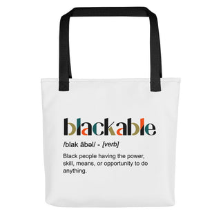 Blackable Signature Definition Tote Bag | Blackable – Black - Owned Woman - Owned Fashion Tech