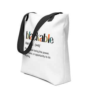 Blackable Signature Definition Tote Bag | Blackable – Black - Owned Woman - Owned Fashion Tech