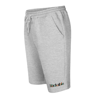 Blackable Signature Grey Fleece Shorts | Blackable – Black - Owned Woman - Owned Fashion Tech