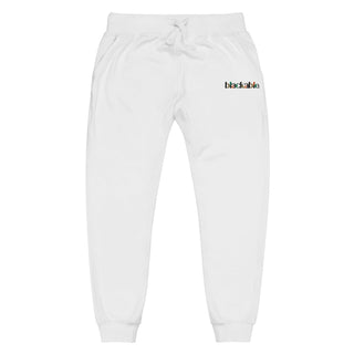 Blackable Signature White Sweatpants | Blackable – Black - Owned Woman - Owned Fashion Tech