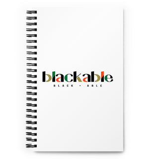Blackable Spiral Notebook | Blackable – Black - Owned Woman - Owned Fashion Tech
