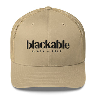 Blackable Trucker Cap | Blackable – Black - Owned Woman - Owned Fashion Tech
