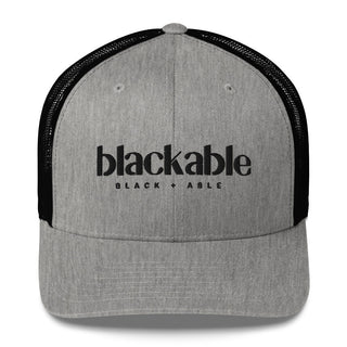 Blackable Trucker Cap | Blackable – Black - Owned Woman - Owned Fashion Tech