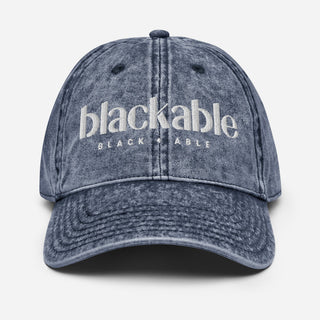 Blackable Vintage Blue Dad Hat | Blackable – Black - Owned Woman - Owned Fashion Tech