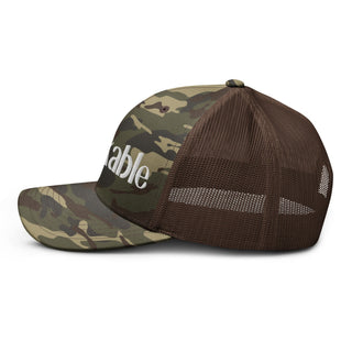 Blackable Vintage Camo Trucker Hat | Blackable – Black - Owned Woman - Owned Fashion Tech