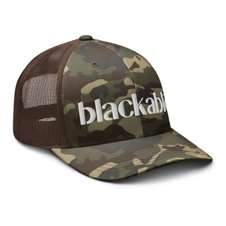 Blackable Vintage Camo Trucker Hat | Blackable – Black - Owned Woman - Owned Fashion Tech