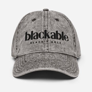 Blackable Vintage Grey Dad Hat | Blackable – Black - Owned Woman - Owned Fashion Tech