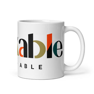 Blackable White Signature Mug | Blackable – Black - Owned Woman - Owned Fashion Tech