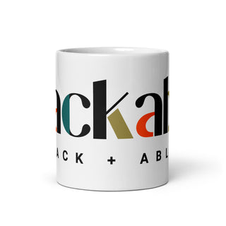 Blackable White Signature Mug | Blackable – Black - Owned Woman - Owned Fashion Tech