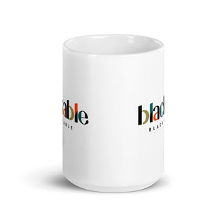 Blackable White Signature Mug | Blackable – Black - Owned Woman - Owned Fashion Tech