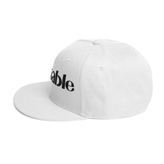 Blackable White Signature Snapback Hat | Blackable – Black - Owned Woman - Owned Fashion Tech