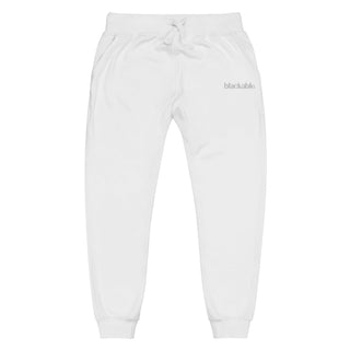 Blackable Whiteout Branded Essentials Sweatpants | Blackable – Black - Owned Woman - Owned Fashion Tech